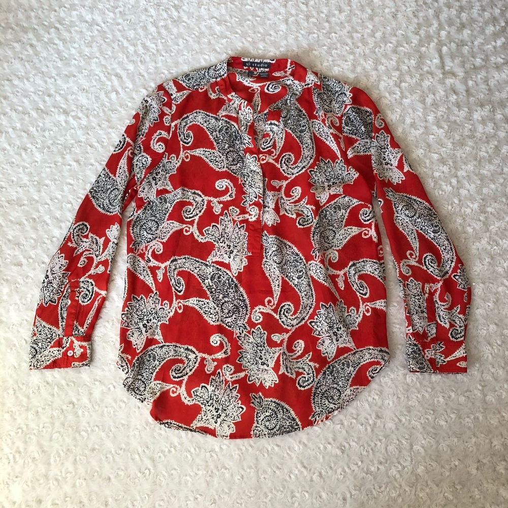 S/I Studio Long Sleeve Tunic Top Shirt